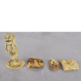 Antique Japanese Carved Figures