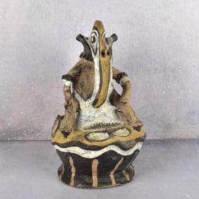 Vintage South American Pottery Deity