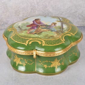 Large French Sevres Porcelain Box