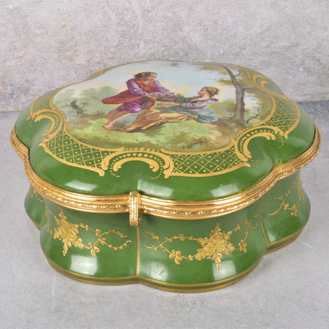 Large French Sevres Porcelain Box (1 of 5)