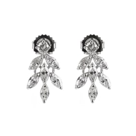 Diamond and 18K Earrings