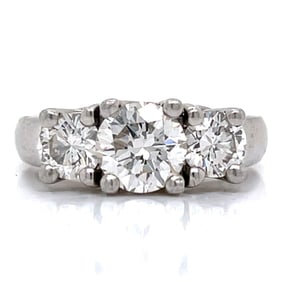 Diamond and Platinum Ring