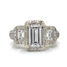 GIA Diamond and 18K Ring