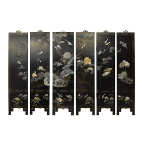 Vintage Asian Screen Panels