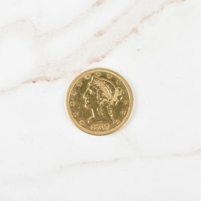 US 1907 $5 Gold Coin