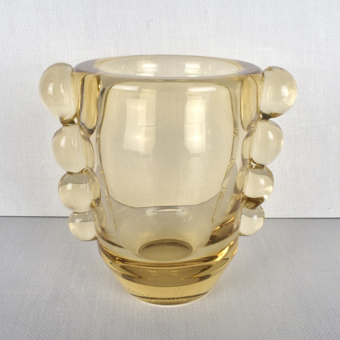 Daum Nancy Amber Glass Vase (1 of 5)