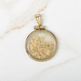 Gold Nugget Pendant