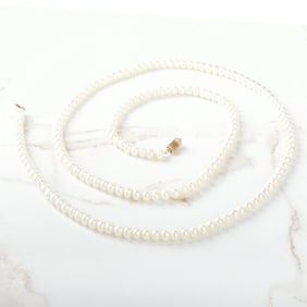 Pearl and 14K Necklace