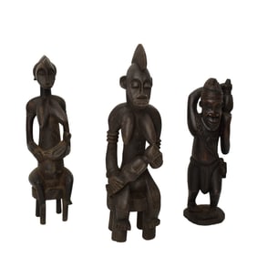 Vintage African Carved Wood Maternity Figures