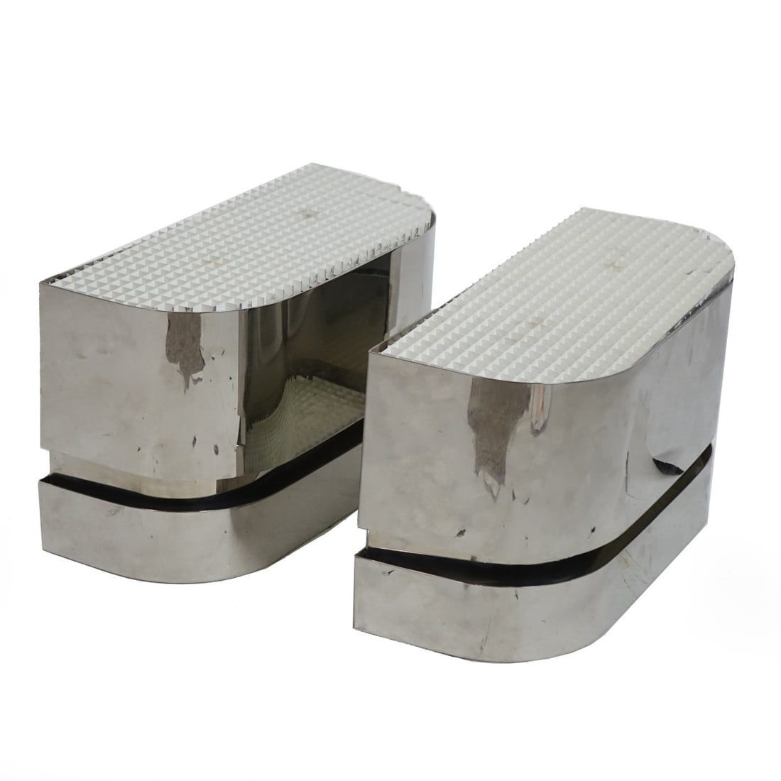 Pair of Mid Century Modern Chrome Wall Sconces (1 of 4)