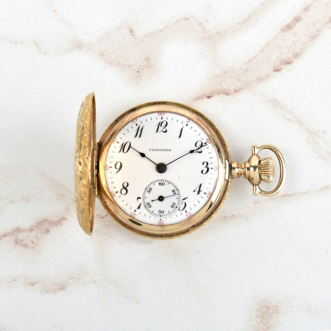 Chronos 14K Pocket Watch (1 of 4)