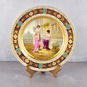 19/20th Century Royal Vienna Hand-Painted Cabinet