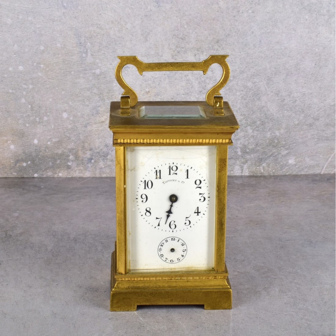 Antique Gilded Carriage Clock for Tiffany & CO. (1 of 8)
