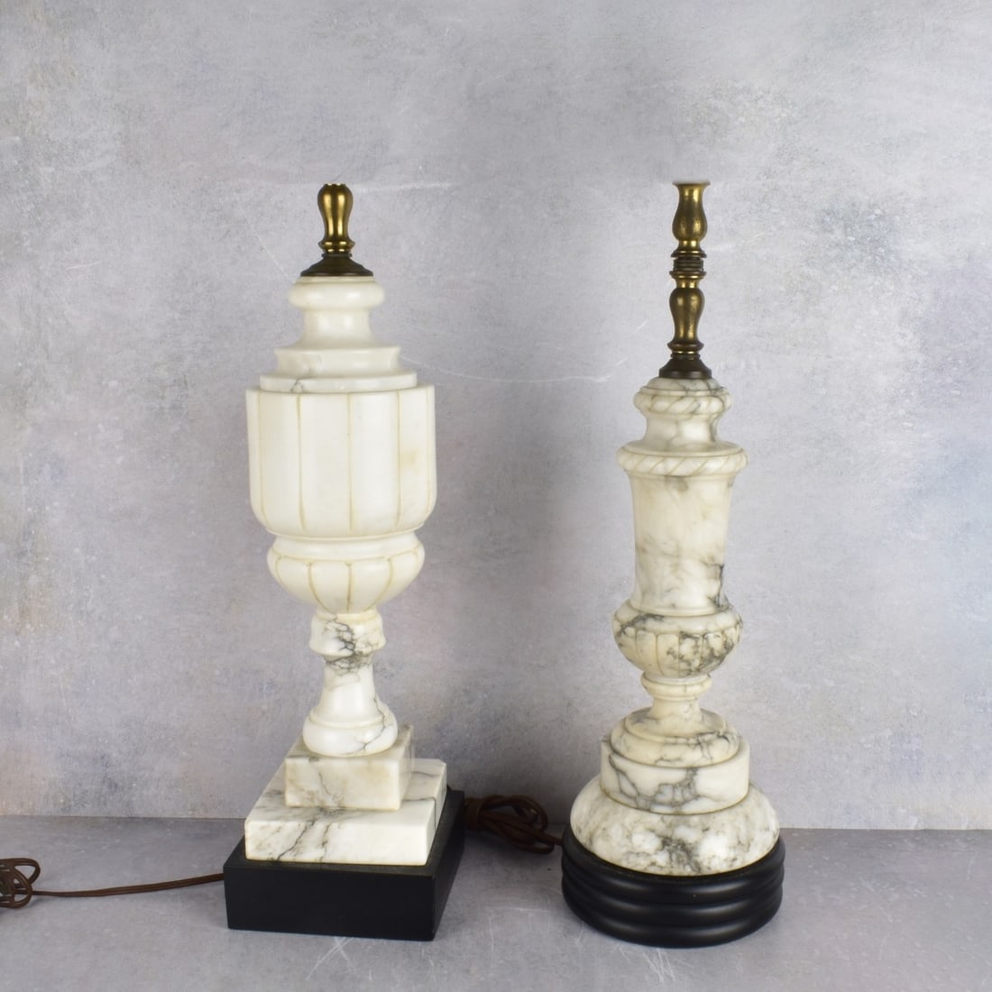 Vintage Carrera Marble Table Lamps (1 of 3)