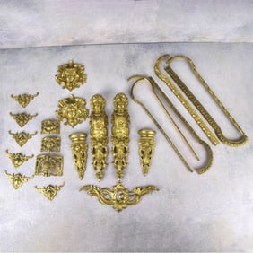 Box Lot of French Ormolu Mounts