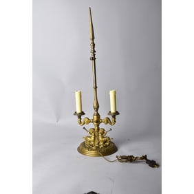 Antique French Empire Style Bouliette Lamp
