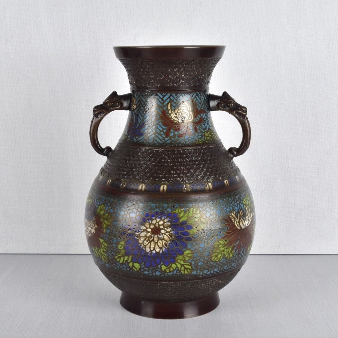 Japanese Cloissone Vase (1 of 5)
