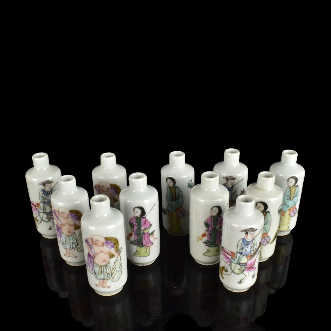Modern Chinese Porcelain Miniature Vases (1 of 4)