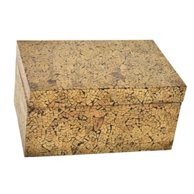 Vintage Painted Teak Storage Box