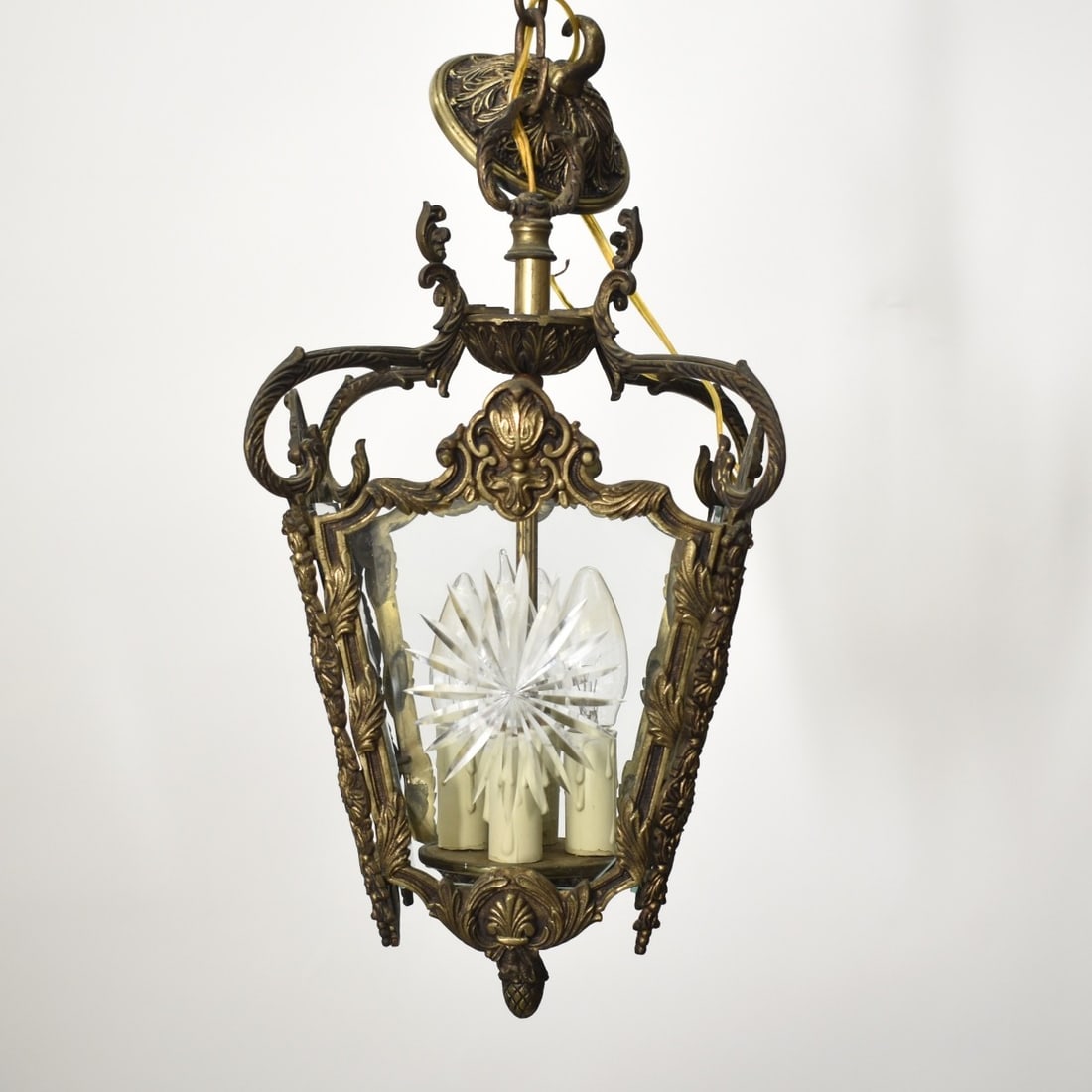 Bronze Hanging Light Fixture (1 of 6)