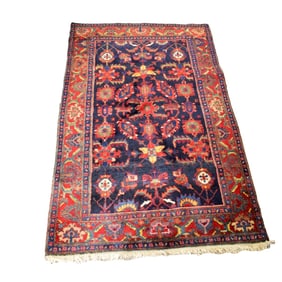 Semi-antique Persian Hamadan Wool Rug