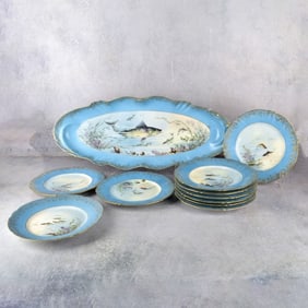 Haviland Limoges Porcelain Fish Service