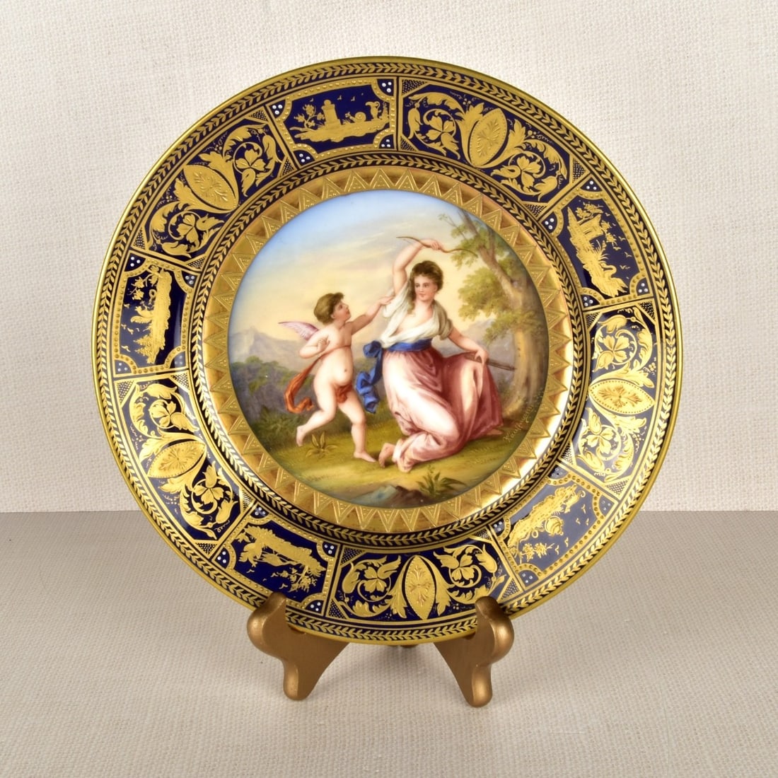 19/20th Century Royal Vienna Porcelain Plate (1 of 7)