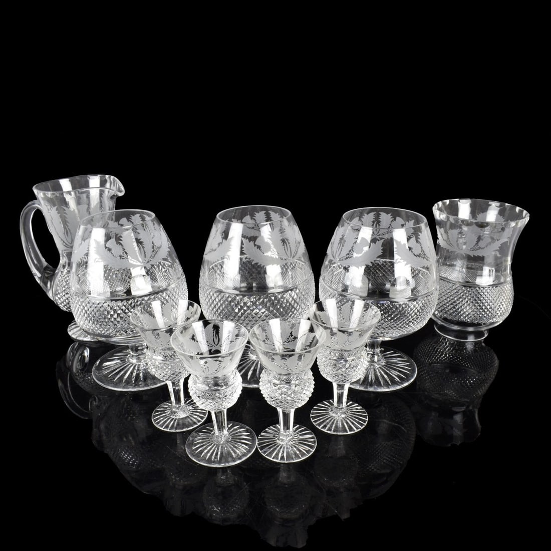 Edinburg Scotland Cut Crystal Stemware Pieces (1 of 7)
