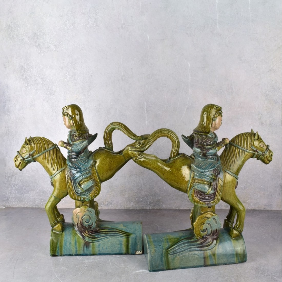 Chinese Sancai Guan Yu Roof Tiles (1 of 7)