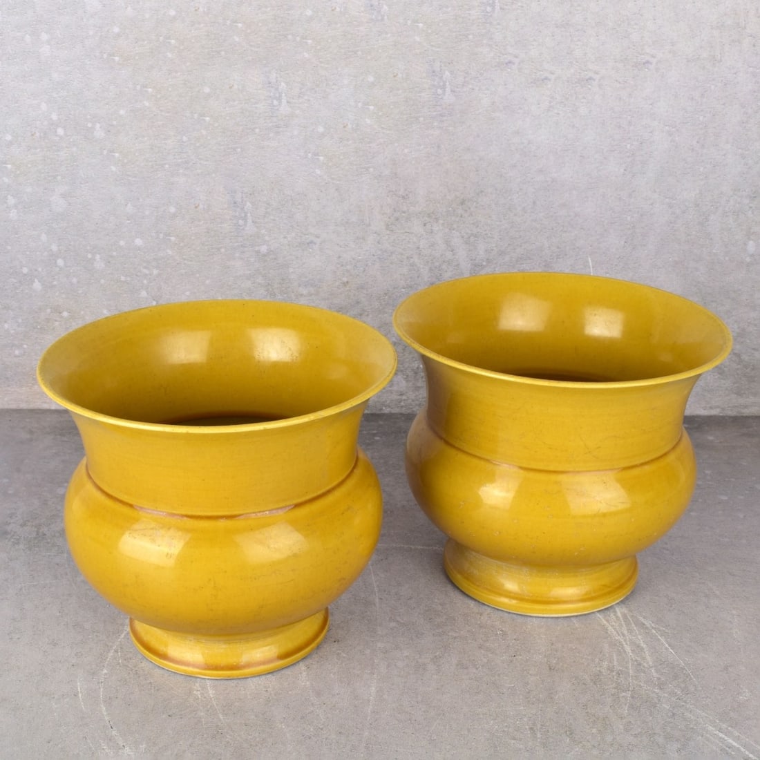 Chinese Porcelain Zadou Yellow Glaze Vases (1 of 4)
