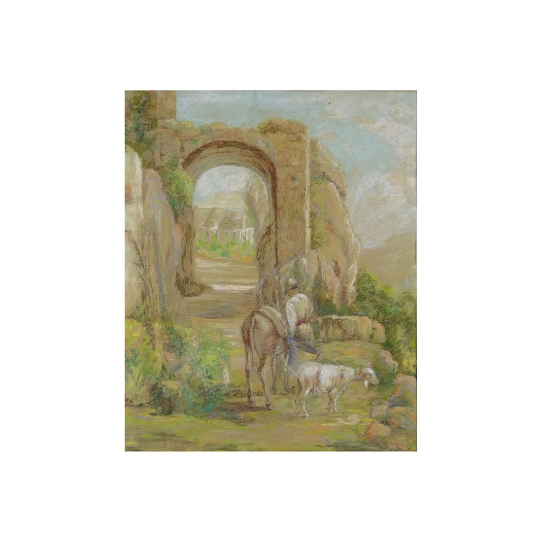 Giacinto Gigante, Italian (1806-1876) Pastel (1 of 4)