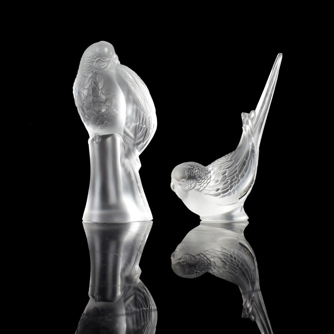 Crystal Lalique Bird Figurines (1 of 6)