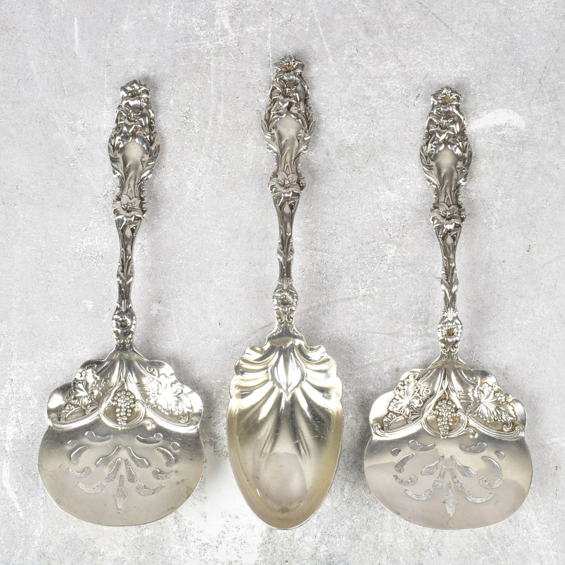 Sterling Art Nouveau Serving Pieces (1 of 5)