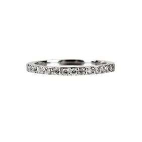 Diamond and 18K Band