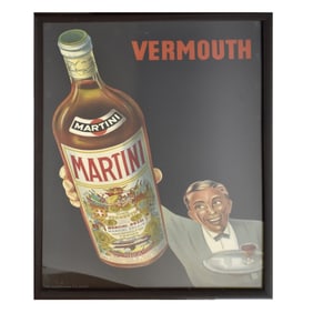 Large Vintage Martini & Rossi Poster