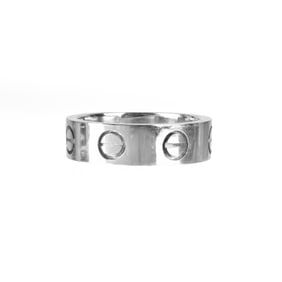 Cartier 18 Karat White Gold Love Ring