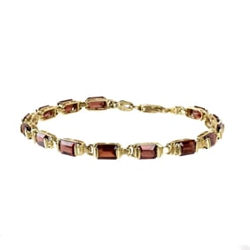 Garnet and 14K Bracelet