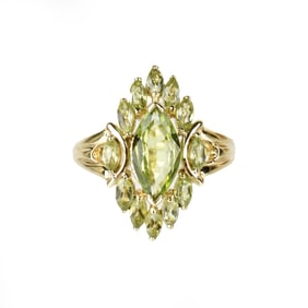 Peridot and 14K Ring