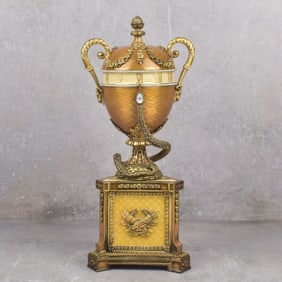 Faberge Replica Serpent Clock