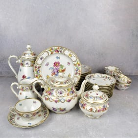 Schumann-Bavaria Empress Dresden Flowers China Set
