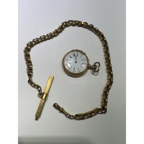 Vintage 14 Karat Yellow Gold Pocket Watch