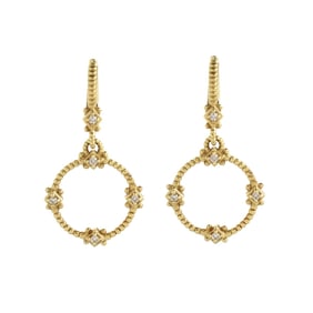 Judith Ripka Diamond and 14K Earrings