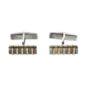 Tiffany & Co 18K and Silver Cufflinks