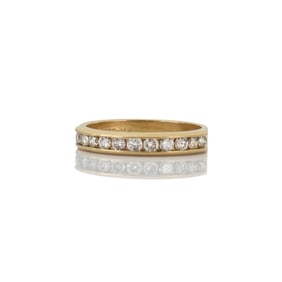 Diamond and 14K Band