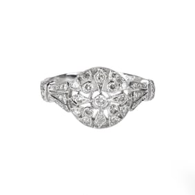 Diamond and 18K Ring