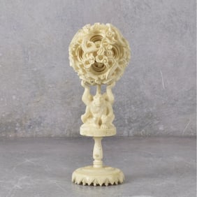 Antique Carved Chinese Puzzle Ball
