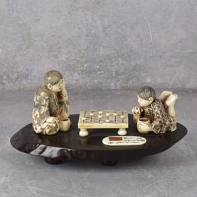 Antique Carved Japanese Sculpture