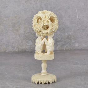 Antique Carved Chinese Puzzle Ball