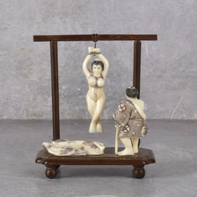 Antique Carved Japanese Figure