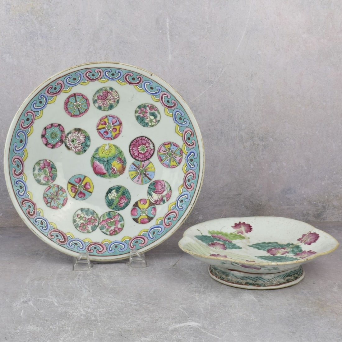 Vintage Chinese Famille Rose Porcelain Dishes (1 of 8)